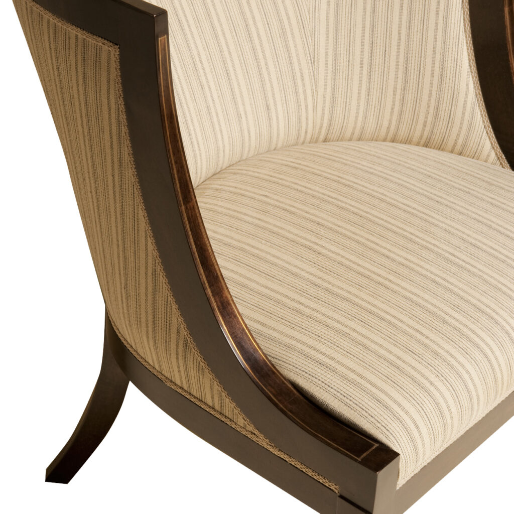 Directoire Barrel Chair With Inlay - Rose Tarlow